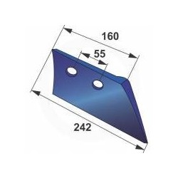 Soc de rasette mixte droit Socs de charrues