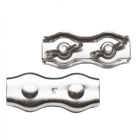 Connecteur cordon inox avec écrou papillon (4 pcs) Connecteurs et tendeurs