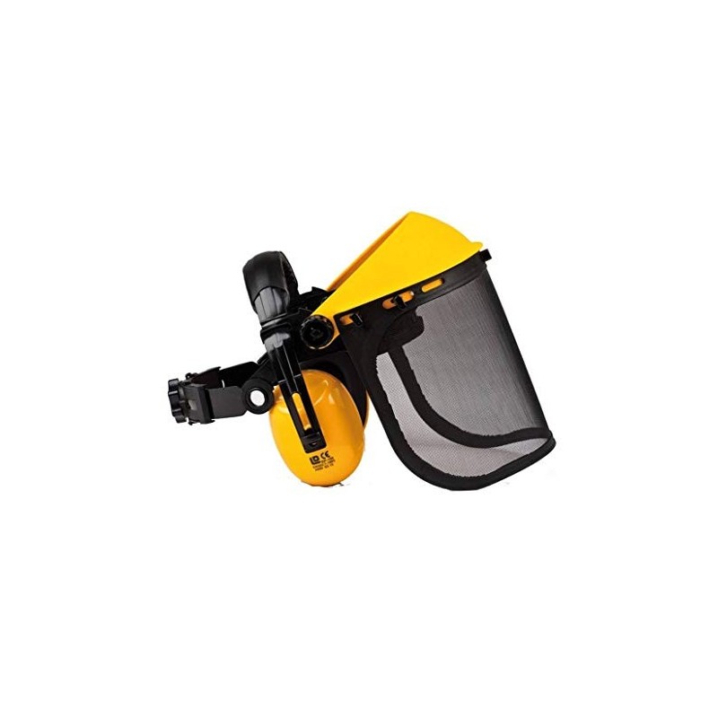 Casque de protection avec visière en maille et protège-oreilles Casques