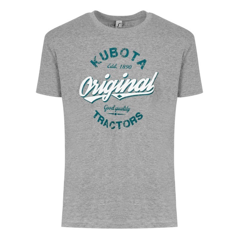 T-shirt manches courtes unisexe gris Kubota T-shirt