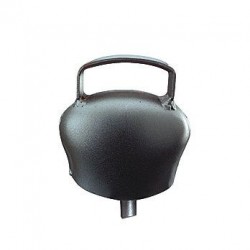 Cloche en acier bombé Black-Blue 64mm Cloches
