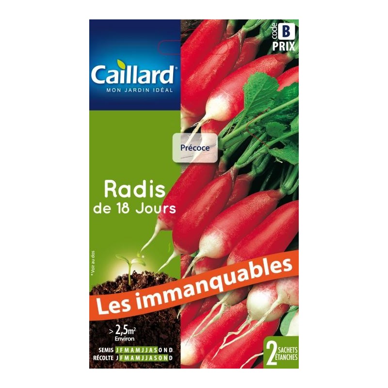 Graines radis de 18 jours Caillard Légumes