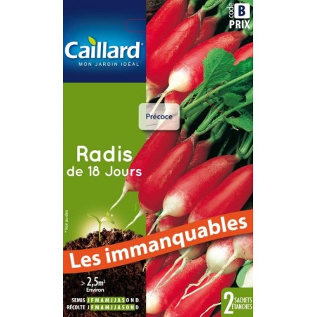 Graines radis de 18 jours Caillard Légumes