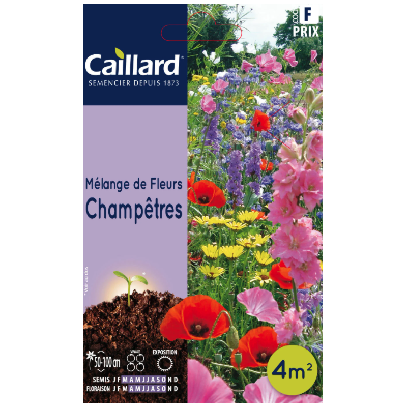 Graines mélange de fleurs champêtres Caillard Fleurs