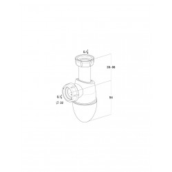 Siphon pour lavabo Easyphon D.32 Siphons