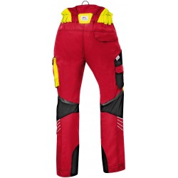 Pantalon anti-coupure Forest Kübler rouge Pantalons
