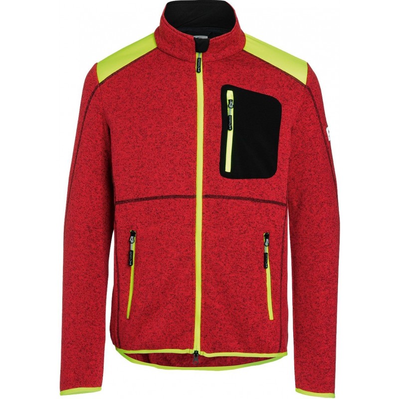 Veste polaire Kübler rouge Vestes