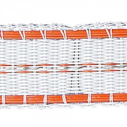 Ruban TurboLine 12,5mm (blanc, 400 mètre) Rubans clôtures électriques