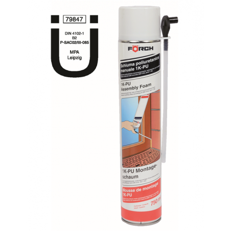 Mousse de montage polyuréthane 750 mL Colles