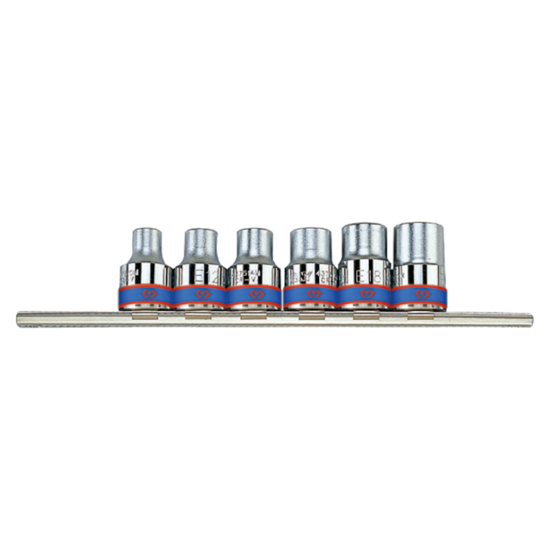 6 douilles 1/2" TORX® sur rail King Tony Douilles et accessoires