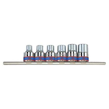 6 douilles 1/2" TORX® sur rail King Tony Douilles et accessoires