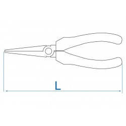 Pince à becs demi-ronds 200mm King Tony Pinces