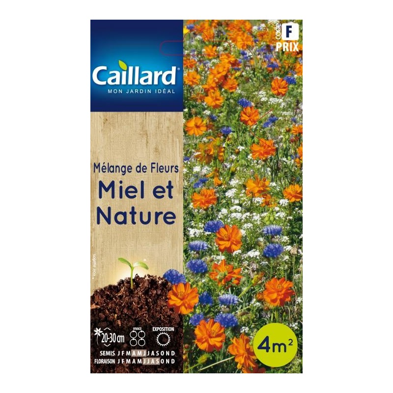 Graines mélange de fleurs Miel et nature Caillard Fleurs
