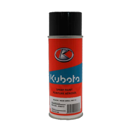 Peinture aérosol 400ml Kubota noir brillant n°13 Peinture