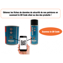 Peinture aérosol 400ml Kubota noir brillant n°13 Peinture