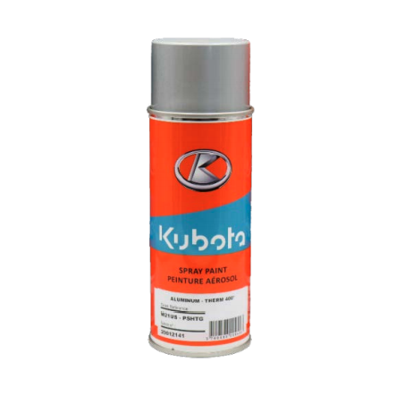 Peinture aérosol 400ml Kubota gris haute température Peinture