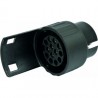 Adaptateur prise de remorque 7 broches M - 13 broches F Prises
