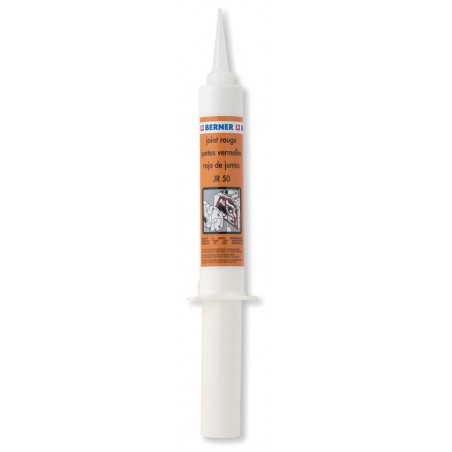 Pâte à joint rouge 50 ml tube seringue Berner Colles