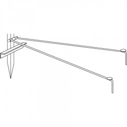 Pied de support pour piquet de coin Enrouleurs