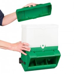 Mangeoire plastique clerver 10kg Mangeoires