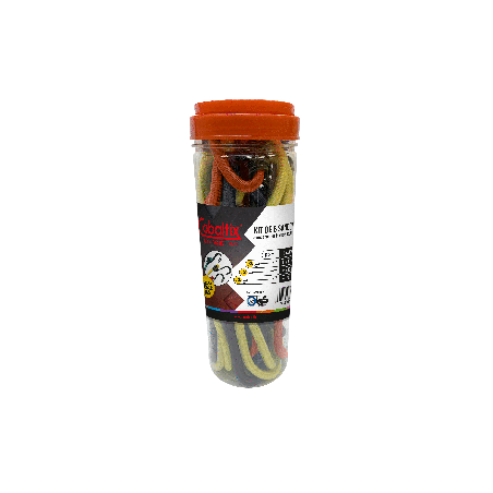 Lot de 6 sandows panachés 3 longueurs Cobaltix AMI SAP6 Sangles et élingues