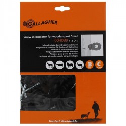 Isolateur à vis BS bois (25 pcs) Isolateurs piquets permanents