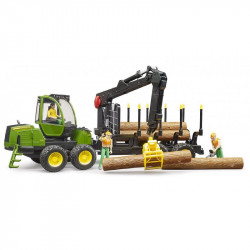 Porteur forestier John Deere 1210 - Bruder 02133 Tracteurs miniatures