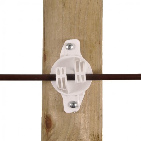 Isolateur de soutien W Super, blanc (25 pcs) Isolateurs piquets permanents