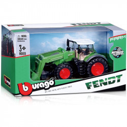 Tracteur Fendt à friction avec chargeur échelle 1/43 - Burago 31631 Tracteurs miniatures