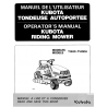 Manuel d'utilisateur tondeuse Kubota T1400-T1400H - Version papier Manuels espaces verts