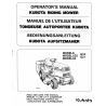 Manuel d'utilisateur tondeuses Kubota G18 - G21 - Version papier Manuels espaces verts