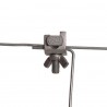 Boulons coudés avec écrou papillon (10 pcs) Connecteurs et tendeurs