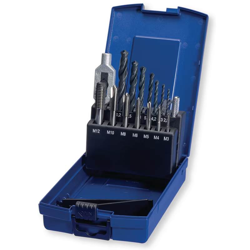 Coffret tarauds DIN 352 HSS et forets Berner Perçage & vissage