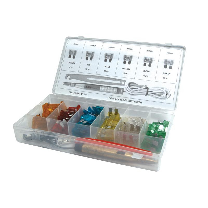 Assortiment fusibles enfichables 93 pièces Fusibles