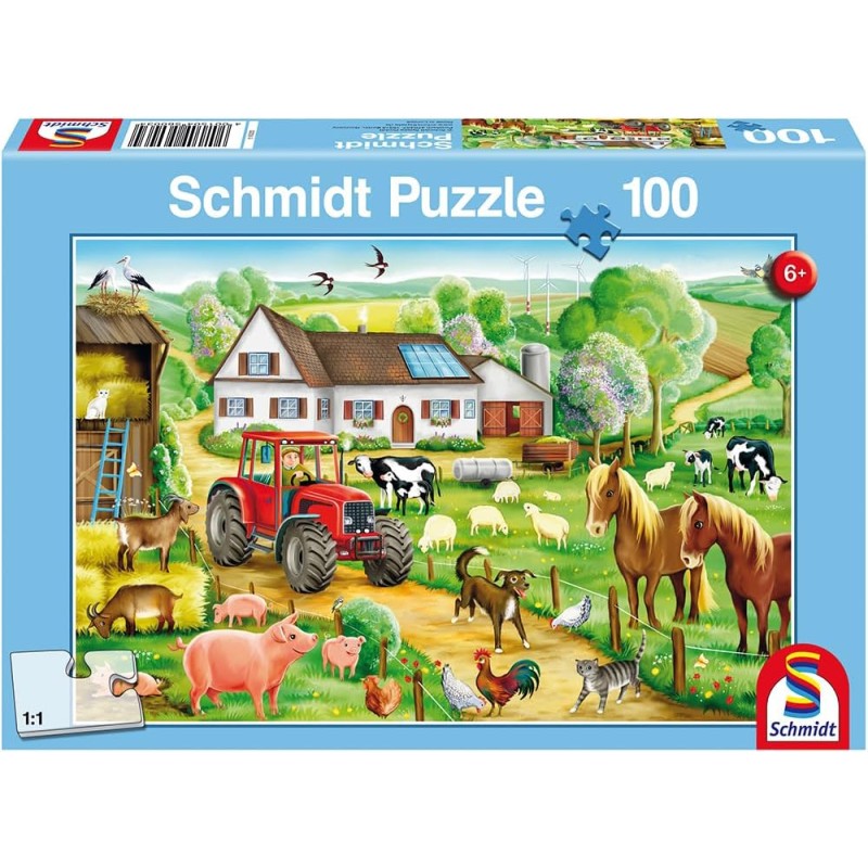 Puzzle La joyeuse ferme Schmidt 100 pièces Puzzles & jeux de société
