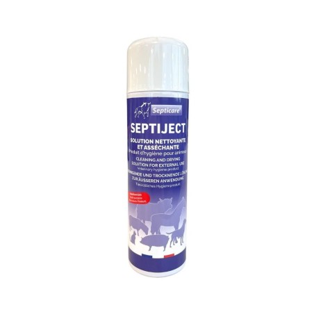 Solution nettoyante et asséchante Septiject 500 mL SEPTICARE Hygiène