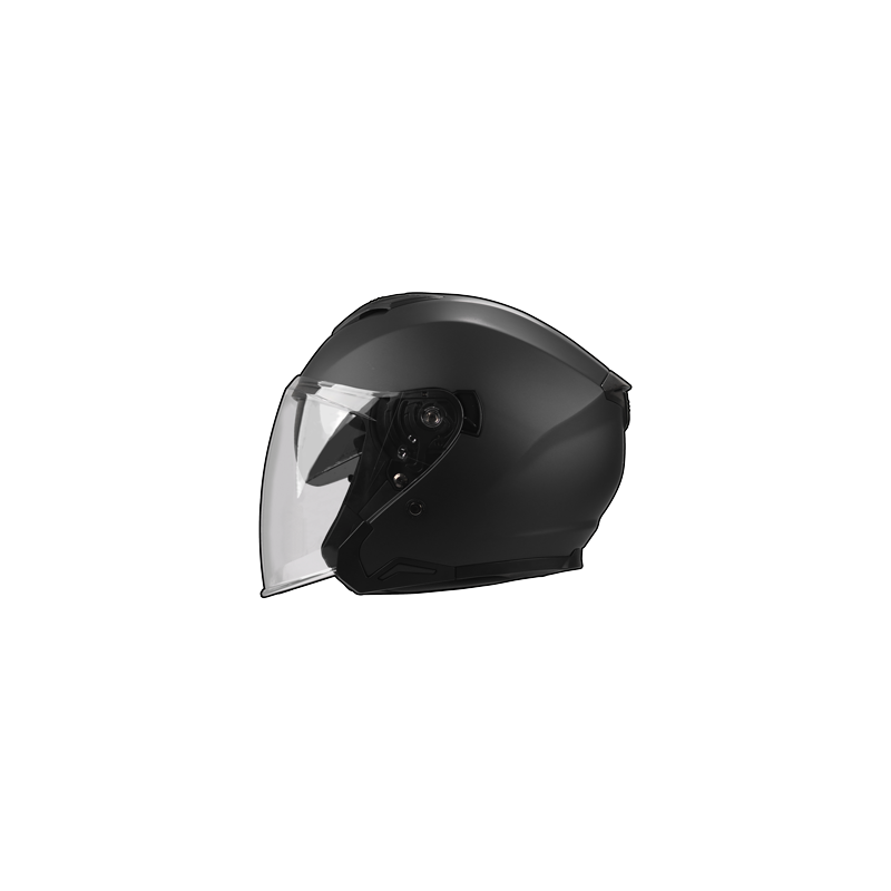 Casque bulle noir mat avec visière Uride Casques quad et moto