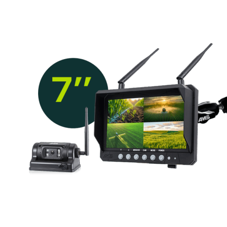 Kit vidéo AMS EasyCam sans fil 4 entrées 7" 1 caméra aimantée avec batterie Kits vidéos
