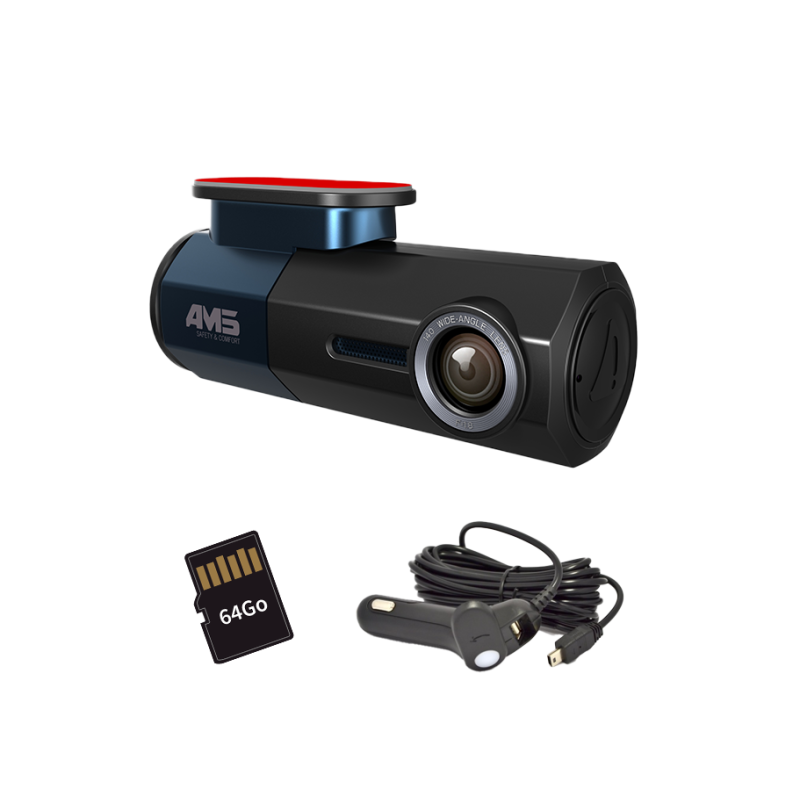 Kit AMS Dashcam Allume-cigare + Carte SD Caméras