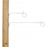 Isolateur à distance queue de cochon, blanc 17,5cm (10 pcs) Isolateurs à distance