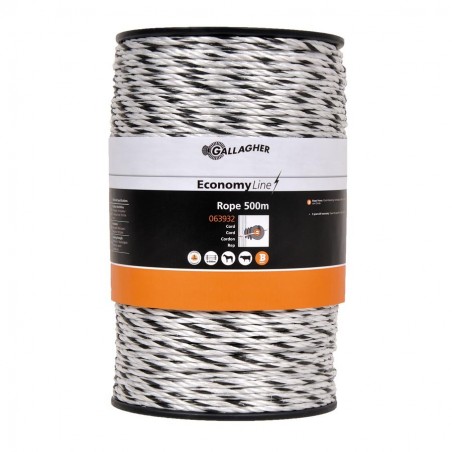 Cordon ECO (blanc, 500 mètre) Fil, cordon, barbelé